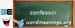 WordMeaning blackboard for confessor